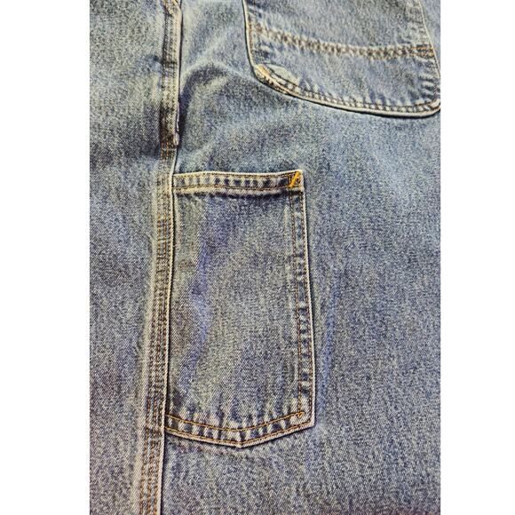 Carhartt Carpenter Relaxed Fit Medium Wash Baggy Denim Jean Pants Mens 40x29 - Picture 7 of 8